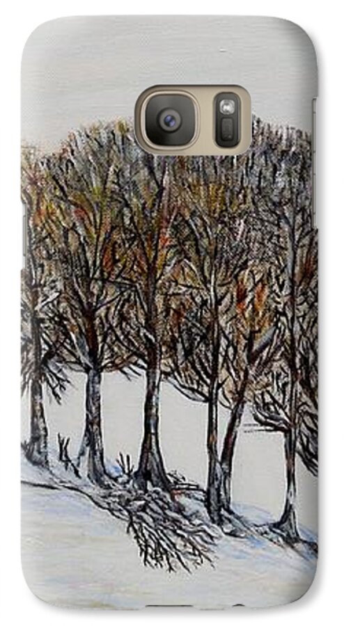 Trees Galaxy S7 Case featuring the painting Branch broken by Marilyn McNish