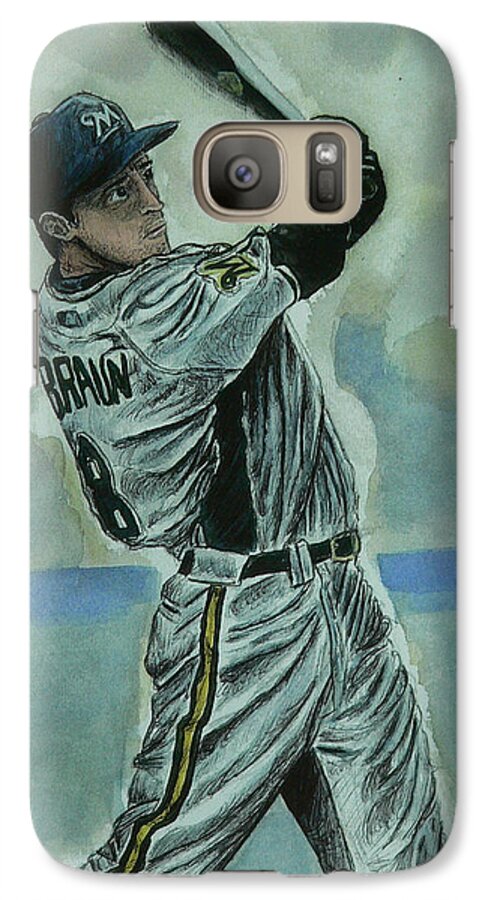 Milwaukee Galaxy S7 Case featuring the painting Braun by Dan Wagner