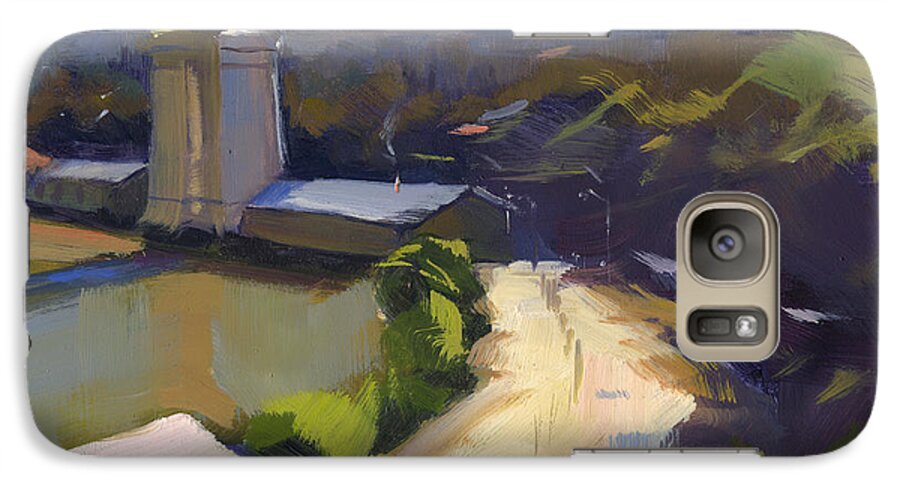 Australia Galaxy S7 Case featuring the painting Bridging Gaps after Colley Whisson by Nancy Parsons