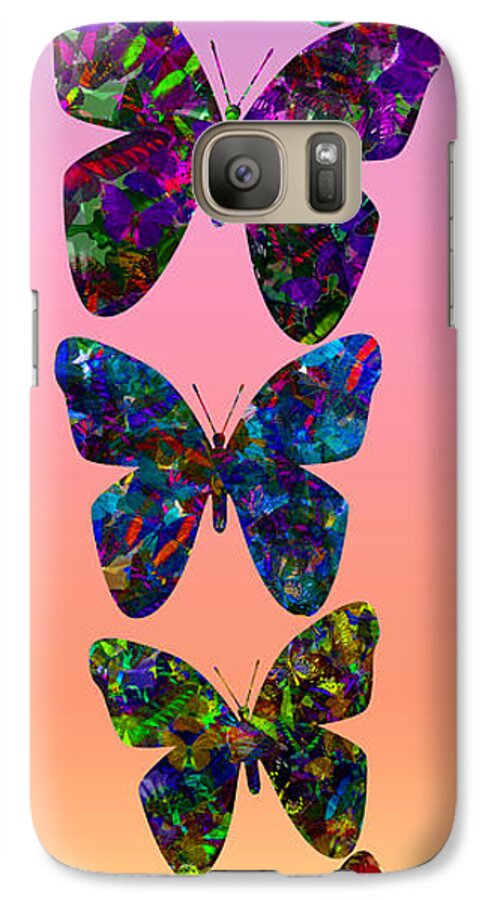 Butterfly Collage Galaxy S7 Case featuring the photograph Butterfly collage IIII by Robert Meanor