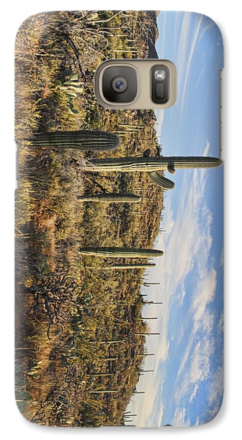 Arizona Galaxy S7 Case featuring the photograph Cacti in Saguaro Natl Park - Phone Case by Gregory Scott