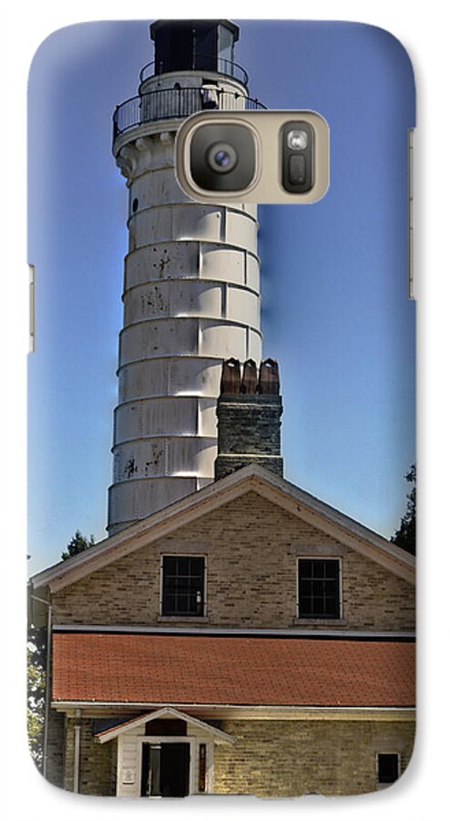 Cana Island Galaxy S7 Case featuring the photograph Cana Island Lighthouse by Deborah Klubertanz
