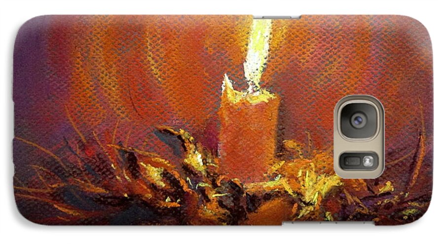 Candelight Galaxy S7 Case featuring the painting Candlelight by Jieming Wang