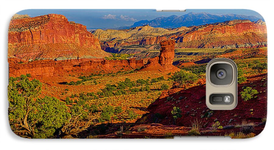 Capitol Reef National Park Galaxy S7 Case featuring the photograph Capitol Reef Landscape by Greg Norrell