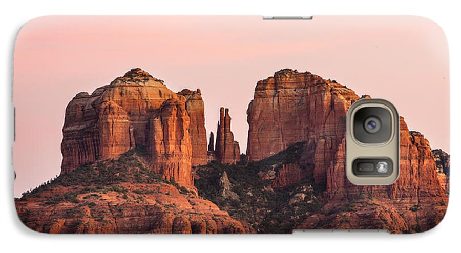 Sedona Galaxy S7 Case featuring the photograph Cathedral Rock Sunset by Mary Jo Allen