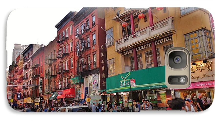 China Town Nyc Galaxy S7 Case featuring the photograph China Town NYC by Robin Coaker