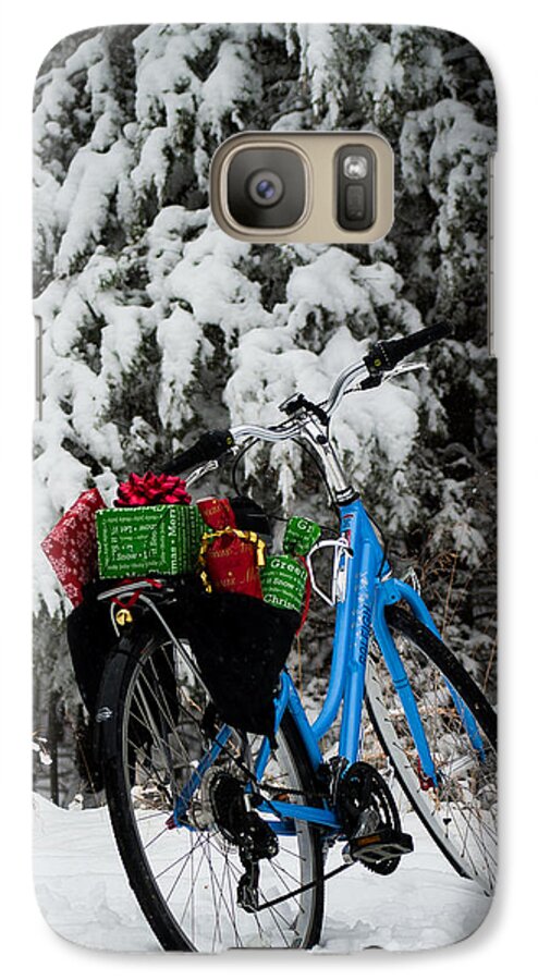 Bike Galaxy S7 Case featuring the photograph Christmas Bike by Wayne Meyer