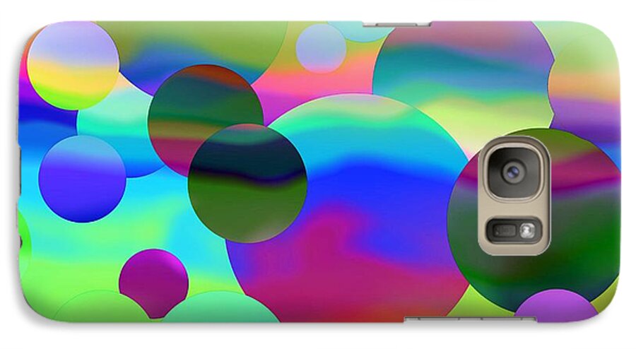 Circles Galaxy S7 Case featuring the digital art Circles by Elizabeth Budd