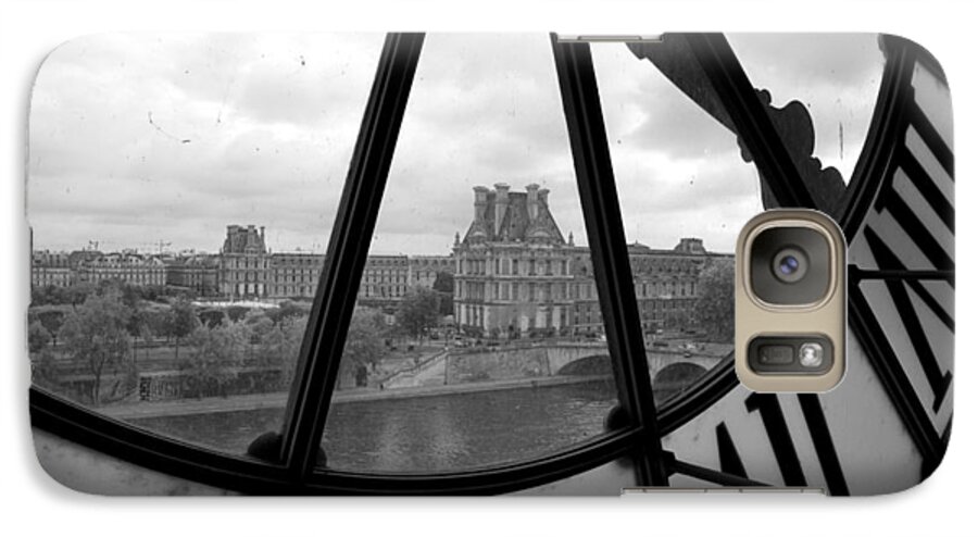 Seine River Galaxy S7 Case featuring the photograph Clock at Musee d'Orsay by Chevy Fleet