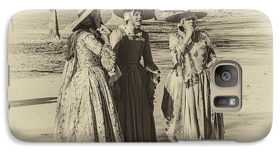 Three Galaxy S7 Case featuring the photograph Colonial Ladies III by Terry Rowe