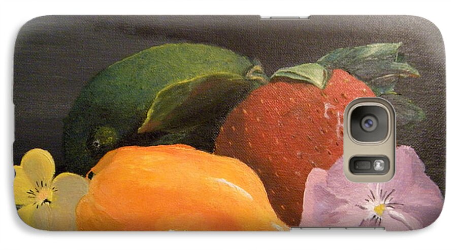 Fruit Galaxy S7 Case featuring the painting Colorful Still by Lori Ippolito