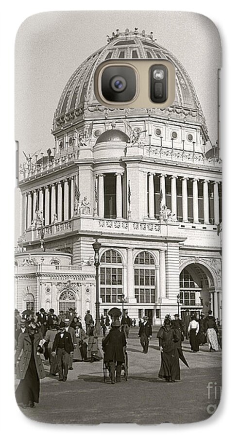 Columbian Exposition Galaxy S7 Case featuring the photograph Columbian Exposition Chocolat 1893 by Martin Konopacki Restoration