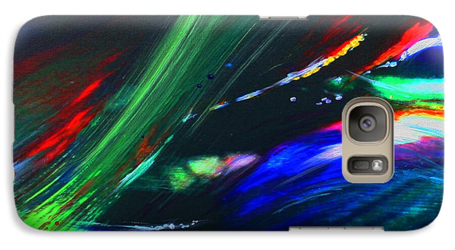 Metaphysical Galaxy S7 Case featuring the painting Cosmos by Jeanette French