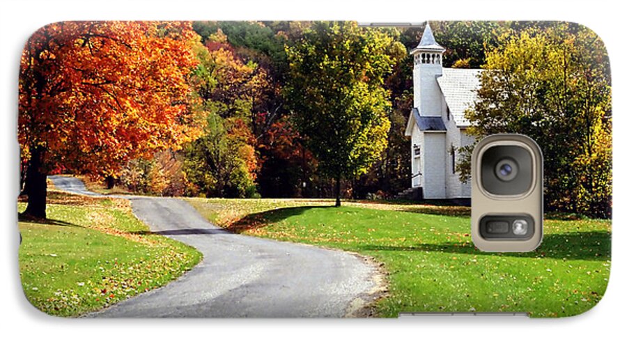 Scenic Galaxy S7 Case featuring the photograph Country Church by Tom Brickhouse