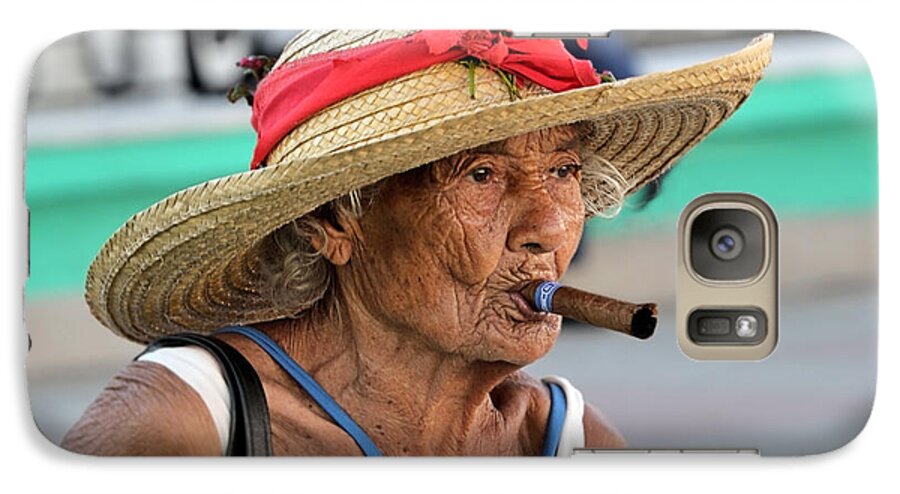 Cuba Galaxy S7 Case featuring the photograph Cuban Lady by Jola Martysz