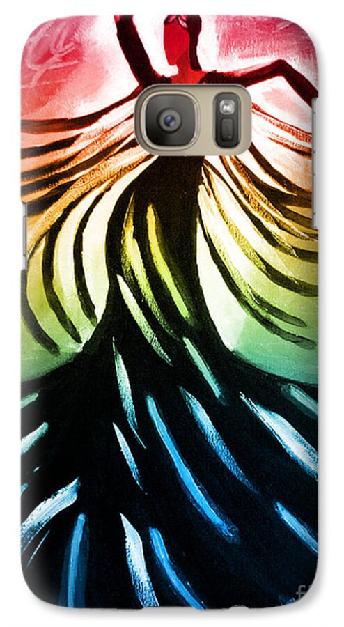 Fine Art Print Galaxy S7 Case featuring the painting Dancer 3 by Anita Lewis