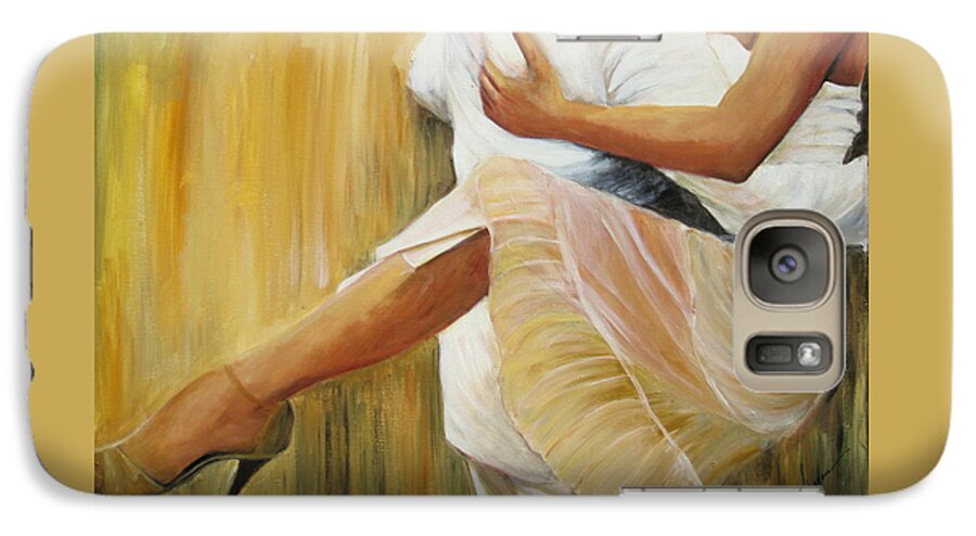 Dancing Legs Galaxy S7 Case featuring the painting Dancing Legs by Sheri Chakamian
