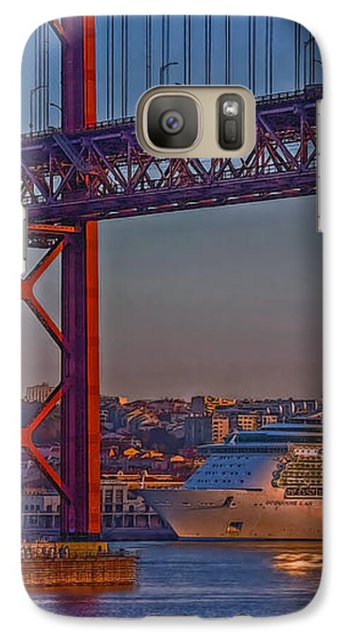 Bridge Galaxy S7 Case featuring the photograph Dawn on the Harbor by Hanny Heim