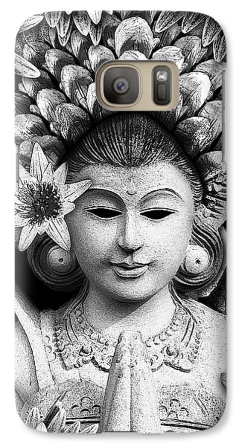 Dawning Of The Goddess Galaxy S7 Case featuring the mixed media Dawning of The Goddess by Christopher Beikmann