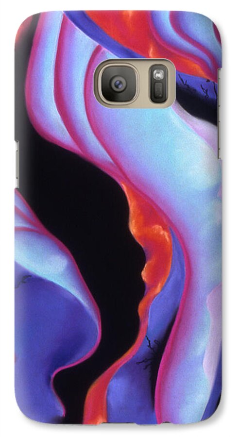 Abstract Galaxy S7 Case featuring the pastel Deco by Susan Will
