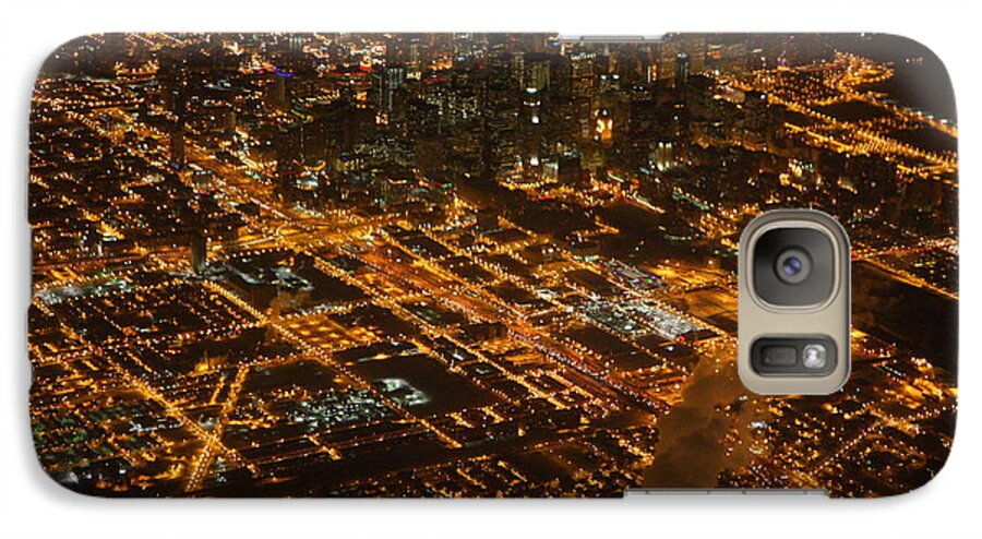 Chicago Galaxy S7 Case featuring the photograph Downtown Chicago at night by Nathan Rupert
