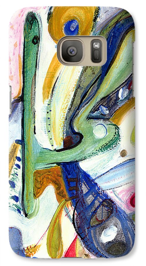 Abstract Art Galaxy S7 Case featuring the painting Dreams by Stephen Lucas