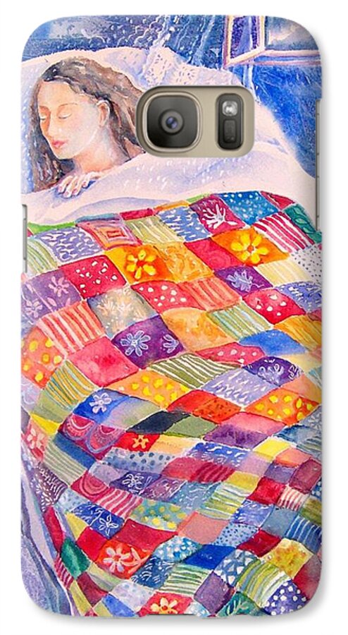 Dreamland Galaxy S7 Case featuring the painting Drifting to Dreamland by Trudi Doyle