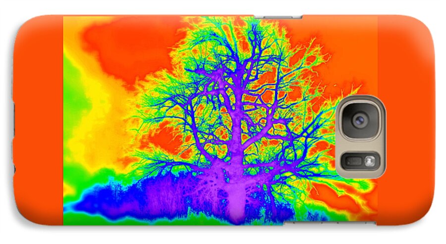 Wild Galaxy S7 Case featuring the photograph Electric Tree by Jodie Marie Anne Richardson Traugott     aka jm-ART