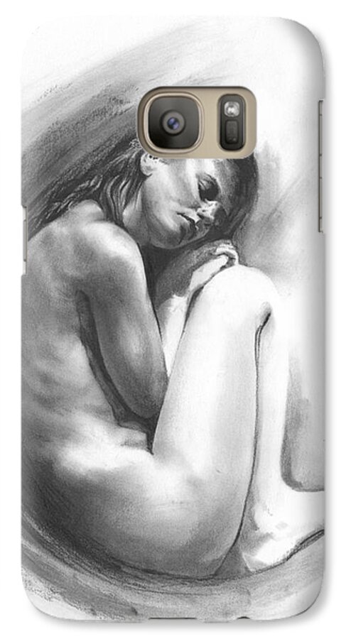 Embryonic 1 Galaxy S7 Case featuring the drawing Embryonic 1 by Paul Davenport