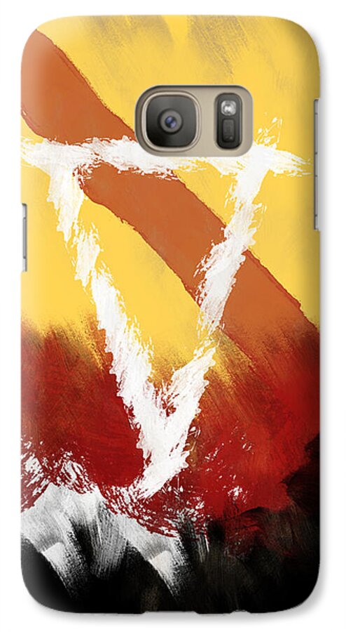 Abstract Galaxy S7 Case featuring the painting Enlightenment by Condor 