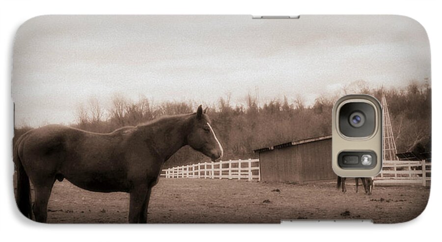 Horse Galaxy S7 Case featuring the photograph Equine Reverie by Aurelio Zucco