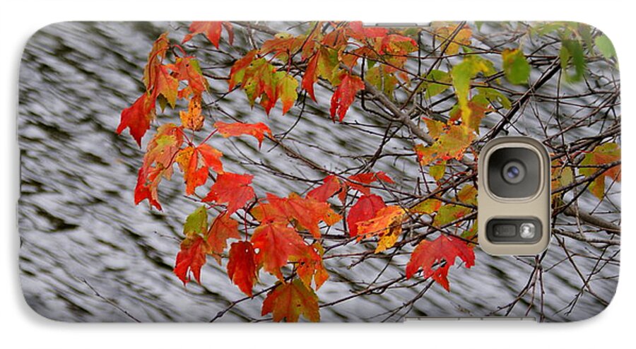 Fall Galaxy S7 Case featuring the photograph Fall leaves over the lake by Lois Lepisto