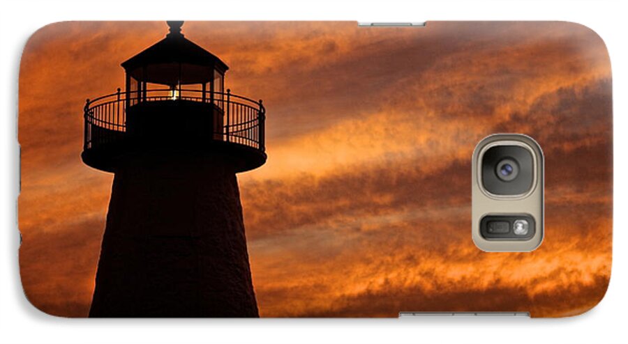 Ned's Point Galaxy S7 Case featuring the photograph Fiery Sunset by Amazing Jules
