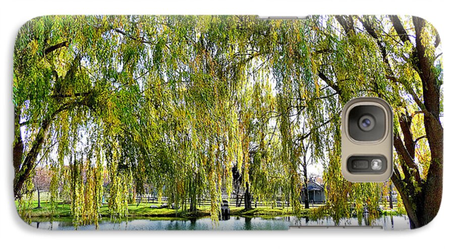Finger Lakes Galaxy S7 Case featuring the photograph Finger Lakes Weeping Willows by Mitchell R Grosky