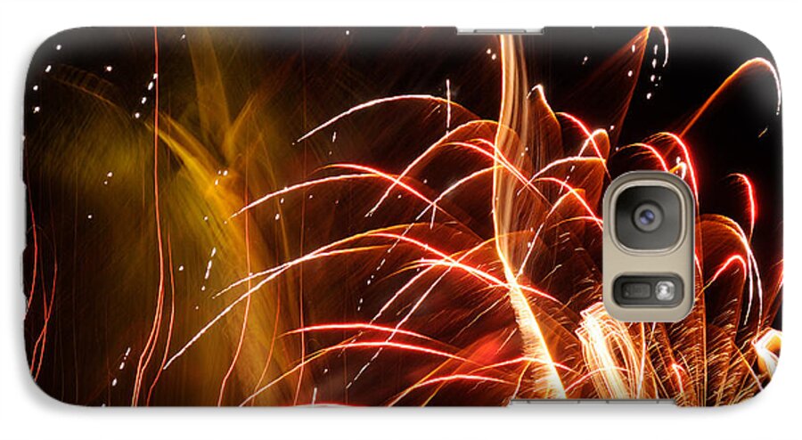 Firework Galaxy S7 Case featuring the photograph Fireworks Finale by Haleh Mahbod