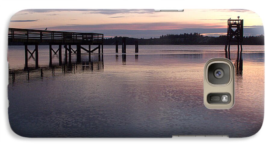 Coos Bay Galaxy S7 Case featuring the photograph Fishing Dock Pastel by Suzy Piatt