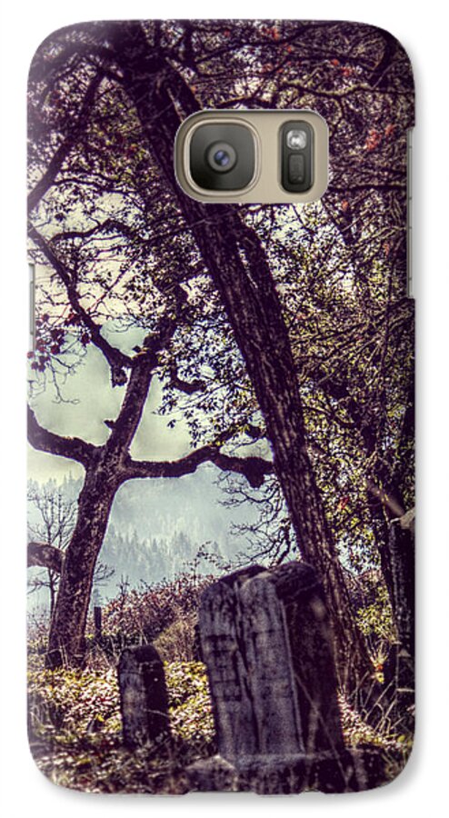 Cemetery Galaxy S7 Case featuring the photograph Foggy Memories by Melanie Lankford Photography