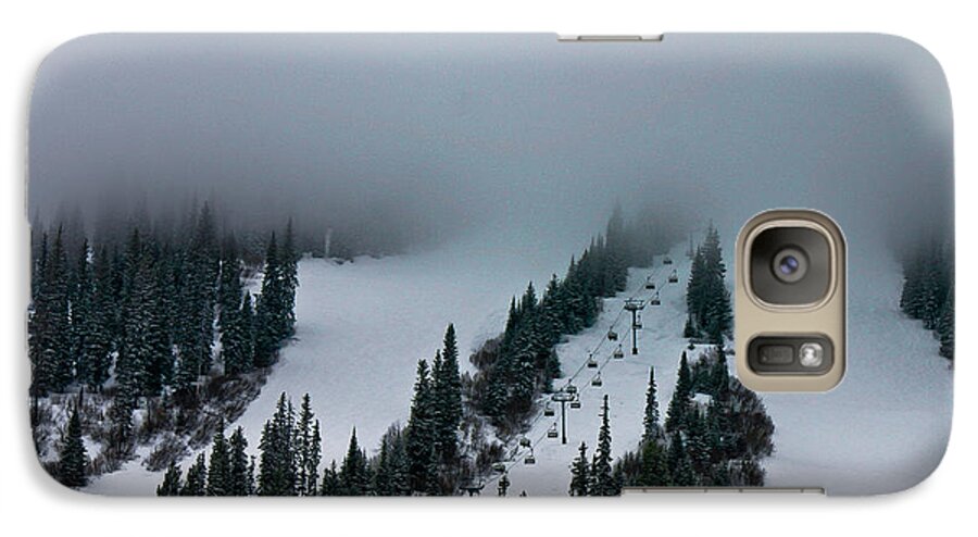 Ski Galaxy S7 Case featuring the photograph Foggy ski resort by Eti Reid