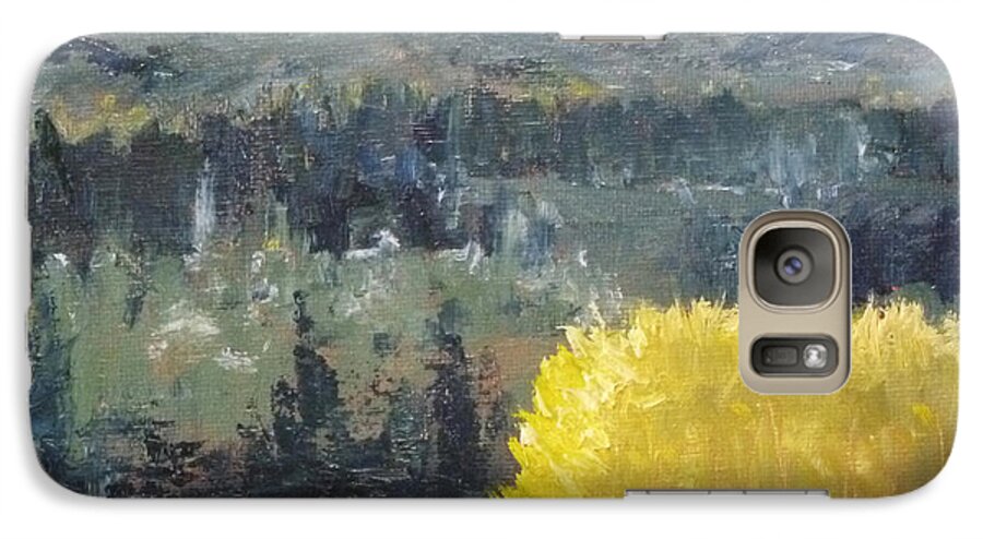 Oregon Galaxy S7 Case featuring the painting Foot of the Mountain by Nancy Merkle