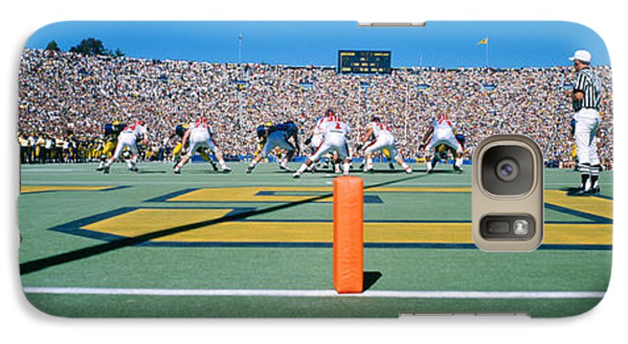 Photography Galaxy S7 Case featuring the photograph Football Game, University Of Michigan by Panoramic Images
