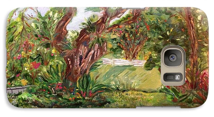 Fort Canning Singapore Galaxy S7 Case featuring the painting Fort Canning Wonderland by Belinda Low