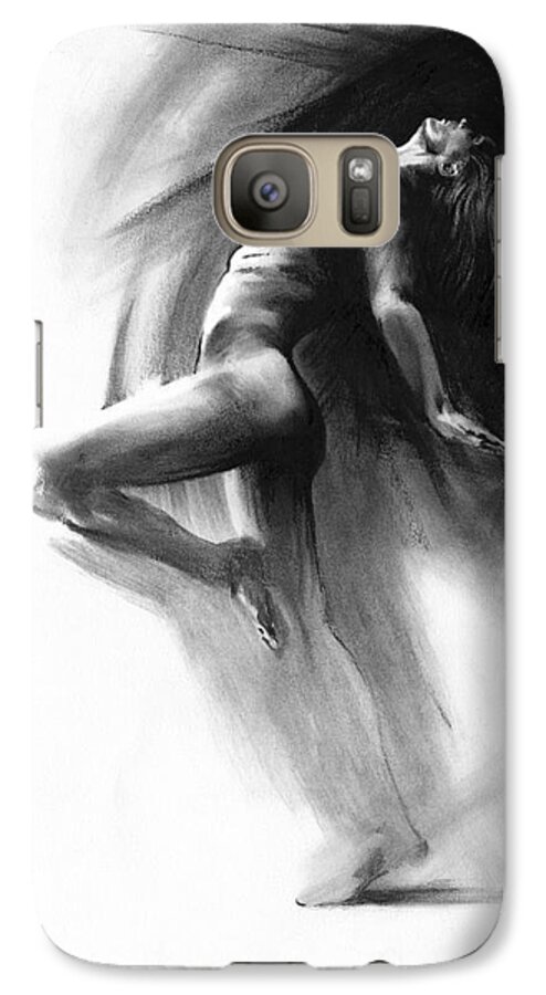 Figurative Galaxy S7 Case featuring the drawing Fount by Paul Davenport