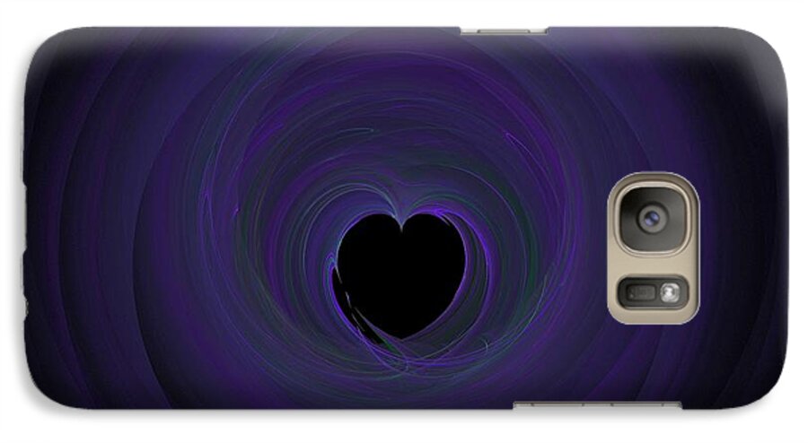 Background Galaxy S7 Case featuring the digital art Fractal Blue by Henrik Lehnerer