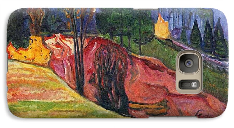 Munch Galaxy S7 Case featuring the painting From Thuringewald by Pam Neilands