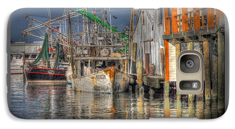 Galveston Galaxy S7 Case featuring the photograph Galveston Shrimp Boats by Savannah Gibbs