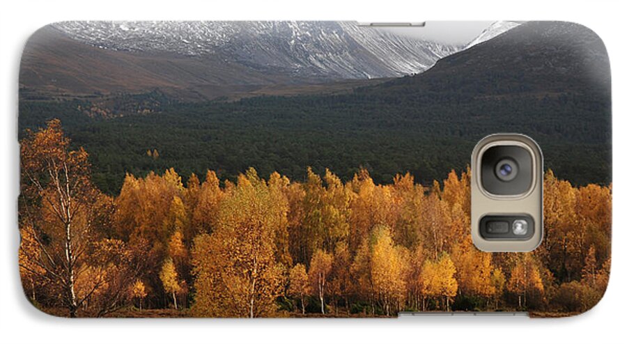 Autumn Gold Galaxy S7 Case featuring the photograph Golden Autumn - Cairngorm Mountains by Phil Banks