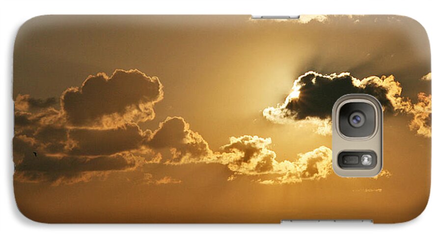 Clouds Galaxy S7 Case featuring the photograph Golden Sunrise by Joan McArthur