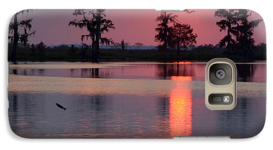Sunset Galaxy S7 Case featuring the photograph Gone Fishin by Charlotte Schafer