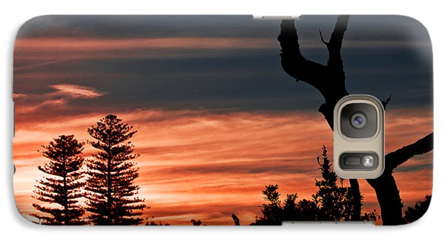 #sunset Galaxy S7 Case featuring the photograph Good Night Trees by Miroslava Jurcik