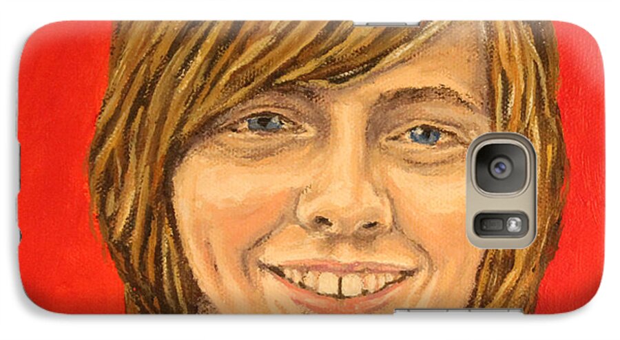 Grandchild Galaxy S7 Case featuring the painting Grand Zach by Wendy Shoults